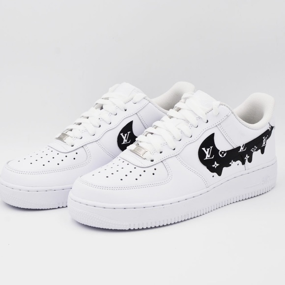 Nike Shoes - Custom LV Drip Air Force Ones